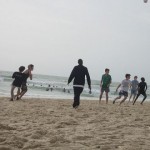 Foot-ball sur la plage
