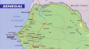 Carte Sénégal dagana et Richard Toll